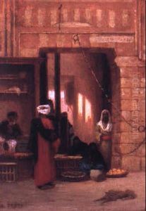 At The Market by Charles Theodore Frere