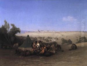 Arab Encampment On The Mount Of Olives