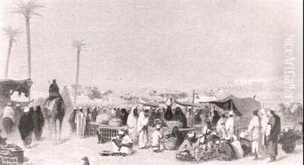 An Arab Market, Believed To Be Marrakesh - view 1