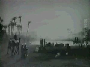 Sunset, Egypt by Charles Theodore Frere