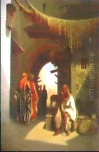 Une Rue A Beyrouth by Charles Theodore Frere