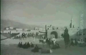 Arab Encampment by Charles Theodore Frere