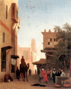 An Arab Marketplace by Charles Theodore Frere