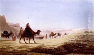 Caravan Train To Jerusalem by Charles Theodore Frere