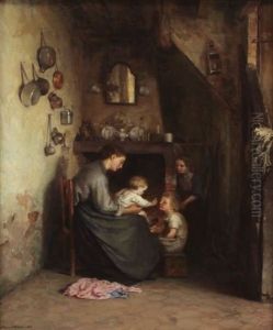 Mother With Child by Pierre Edouard Frere