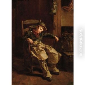 Sleeping Boy by Pierre Edouard Frere