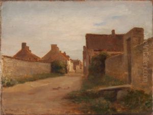 Sudliche Dorfansicht by Pierre Edouard Frere