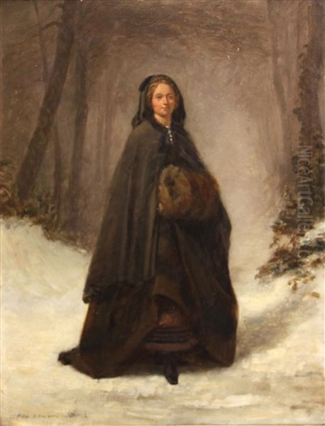 A Woman In The Snow - view 1