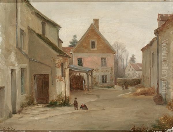 Malerische Dorfstrase Mit Figurenstaffage - view 1