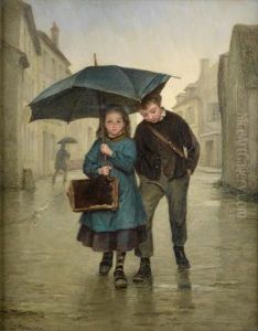 Going To School by Pierre Edouard Frere