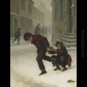 Leaving School by Pierre Edouard Frere