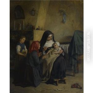 Le Repas Du Soir by Pierre Edouard Frere