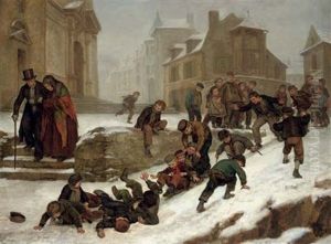 La Glissade - The Slide by Pierre Edouard Frere