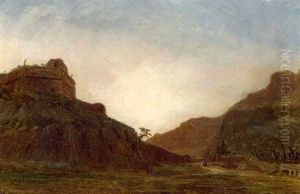 A Hill Fort In Morocco by Pierre Edouard Frere