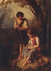 Children By A Pool