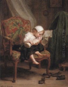 Jouant Maman by Pierre Edouard Frere