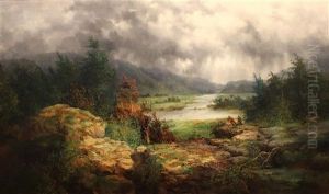 Hunting In North Carolina - A Break In The Storm by William Charles Anthony Frerichs