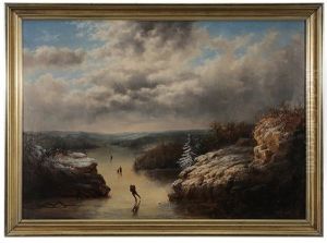 Winter Ice Skating by William Charles Anthony Frerichs
