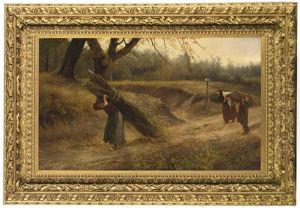 The Wood Gatherers by William Charles Anthony Frerichs