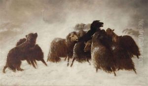Sheep In A Snow Storm Sheep In A Snow Storm
