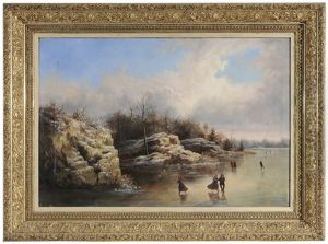 Winter Ice Skating by William Charles Anthony Frerichs
