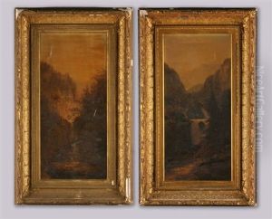 Landscape (+ Another; Pair) by William Charles Anthony Frerichs