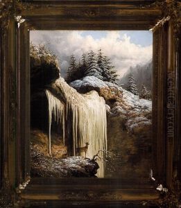 Frozen Falls by William Charles Anthony Frerichs