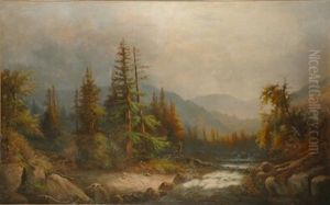 Breaking Light In The Mountains by William Charles Anthony Frerichs