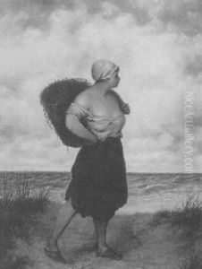 Peasant Woman On A Beach