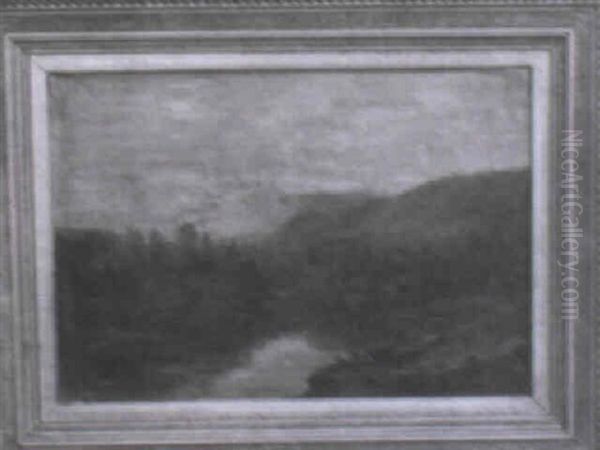 Mountainous River Scene - view 1