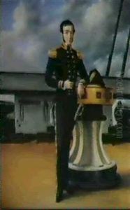 Portrait Of A Naval Officer by William Charles Anthony Frerichs