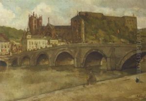 A View Of Bouillon, Belgium by Abraham Fresco