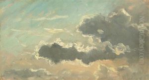 Zwei Wolkenstudien by Richard Fresenius