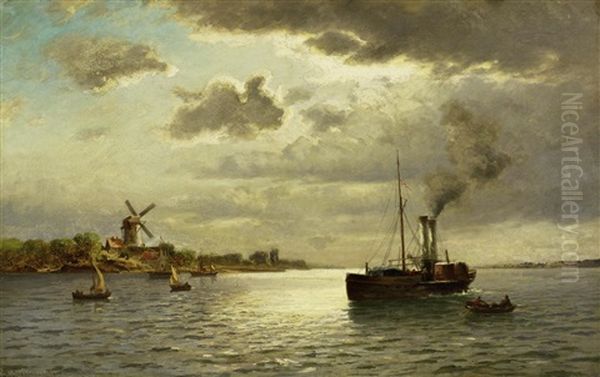 Raddampfer (an Der Scheldemundung?) - view 1
