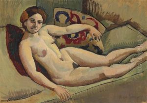 Nu Au Divan by Roger de La Fresnaye
