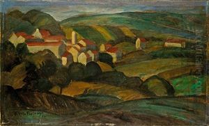Paysage De La Ferte-sous-jouarre by Roger de La Fresnaye