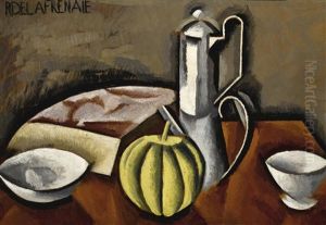 Nature Morte A La Cafetiere Et Au Melon by Roger de La Fresnaye