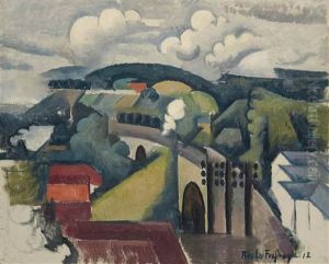 Paysage De Meulan Ou Le Viaduc De Meulan, Premiere Version