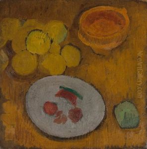 Nature Morte Aux Fruits, Bol Et Plats by Roger de La Fresnaye