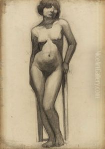 Etude Pour Le Portrait De L'italienne (study) by Roger de La Fresnaye