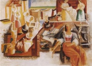 Kompozicio Tengerparttal (composition With Beach) by Roger de La Fresnaye
