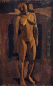 Nu Debout A La Cheminee by Roger de La Fresnaye