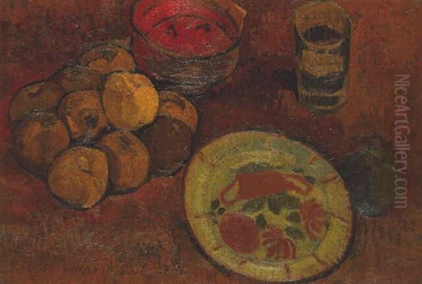 Nature Morte A L'assiette Fleurie - view 1