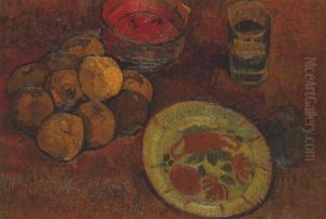 Nature Morte A L'assiette Fleurie