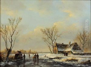 Winter Landscape by Jacobus Freudenberg