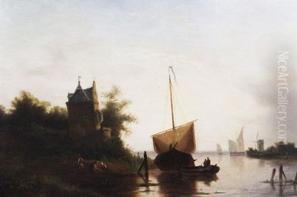 Dutch Canal Scene - view 1