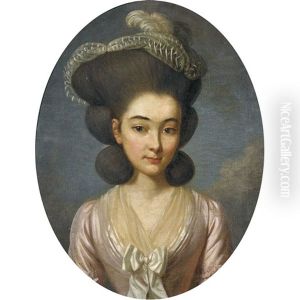 Brustbildnis Von Catherine Henriette Haller, Verheiratete Von Tscharner by Sigmund Freudenberger