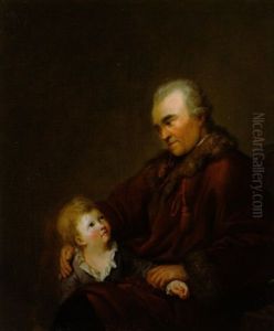 Bildnis Des Johann Georg Sulzer Mit Seinem Enkel Carl Anton Graff, Dem Sohn Des Malers Anton Graff