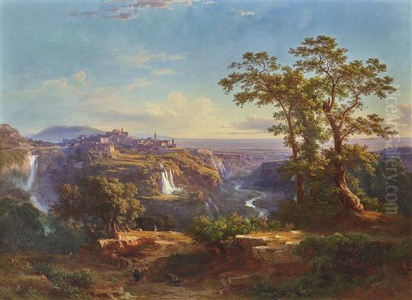 View Of Tivoli And The Waterfalls - view 1