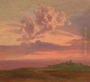 Wolkenstudie Im Abendrot by Johann Jakob Frey